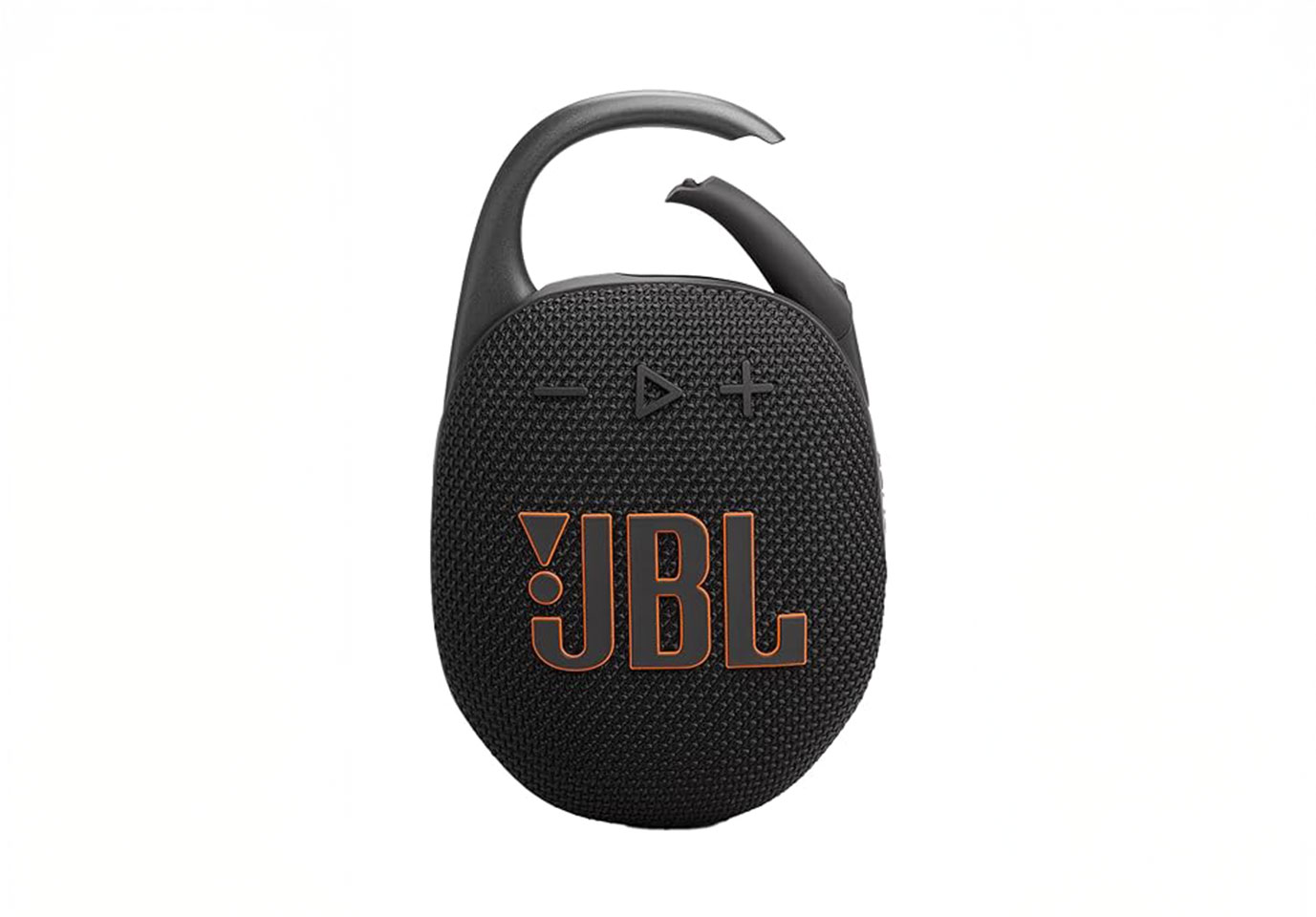 JBL Clip 5, Wireless Ultra Portable Bluetooth Speaker, Pro Sound, 12hrs of Playtime, Integrated Carabiner, Vibrant Colors with Rugged Fabric Design, Dust & Waterproof, Type C (Without Mic, Black)