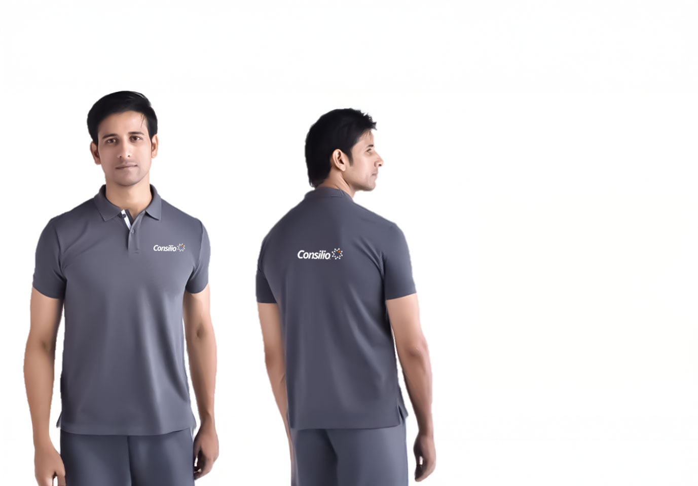 WILDCRAFT T-SHIRT POLY POINTAL BLACK GREY